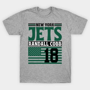 New York Jets Cobb 18 American Flag Football T-Shirt